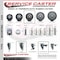 Service Caster 4 Inch Thermoplastic  Rubber Wheel Swivel 58 Inch Threaded Stem Caster Set 2 Brakes SCC SCC-TS20S414-TPRB-58212-2-PLB-2 - alternate 3